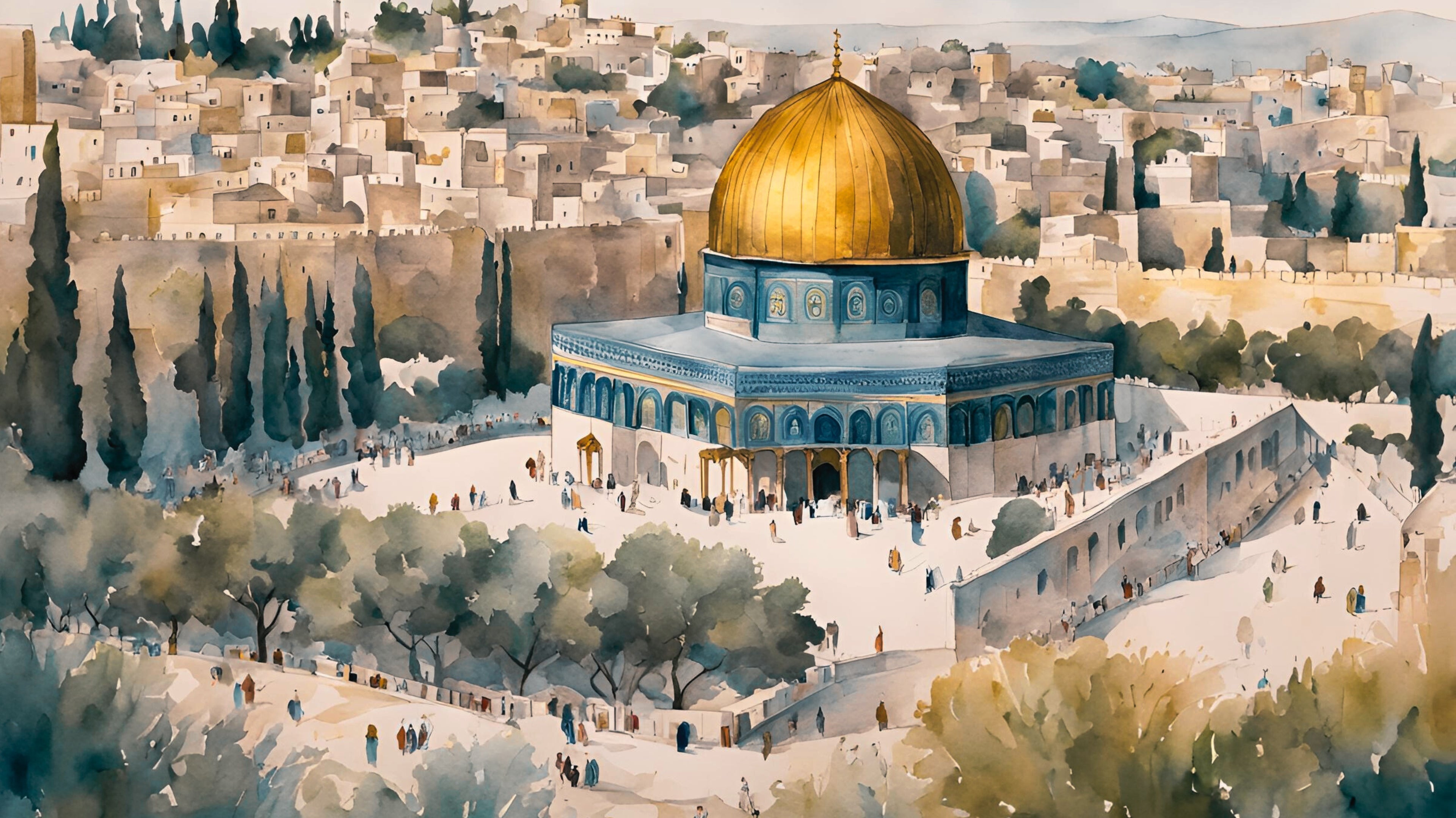 Masjid Al-Aqsa- A sacred Islamic jewel in the heart of Jerusalem.