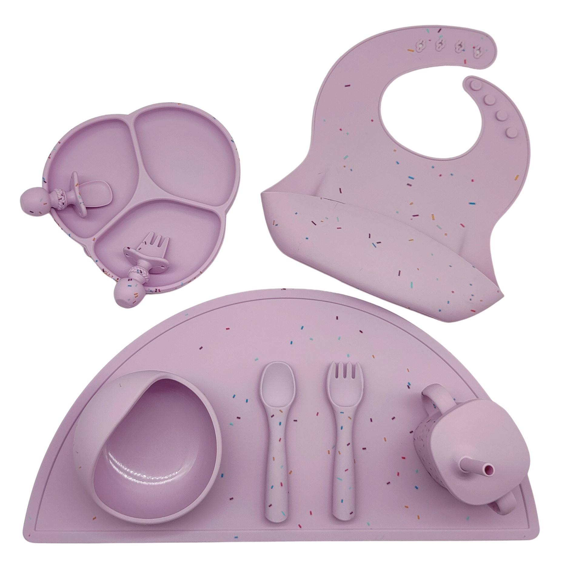 Sprinkles of Magic Platinum Silicone Feeding Set