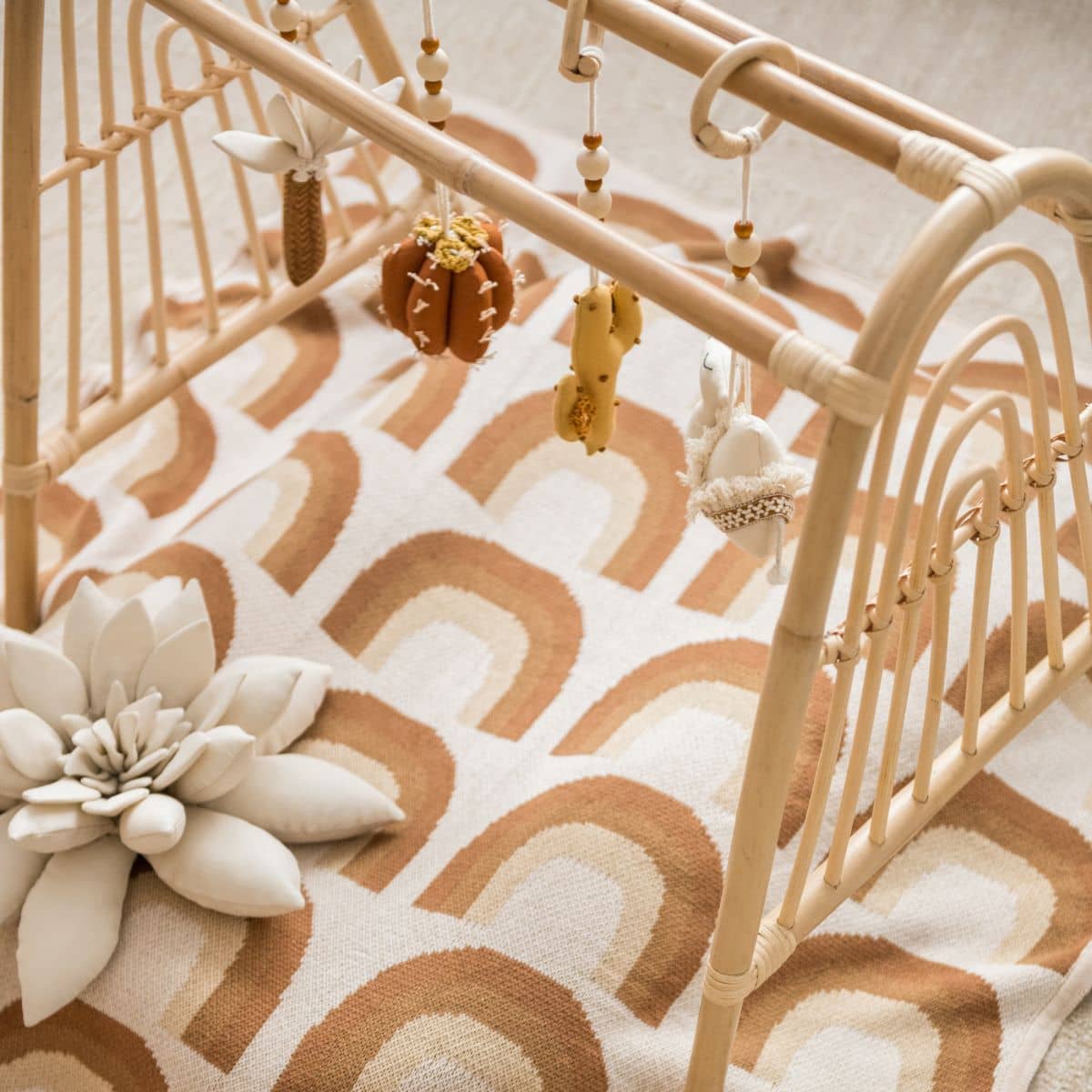 Sunshine Baby Rattan Playgym