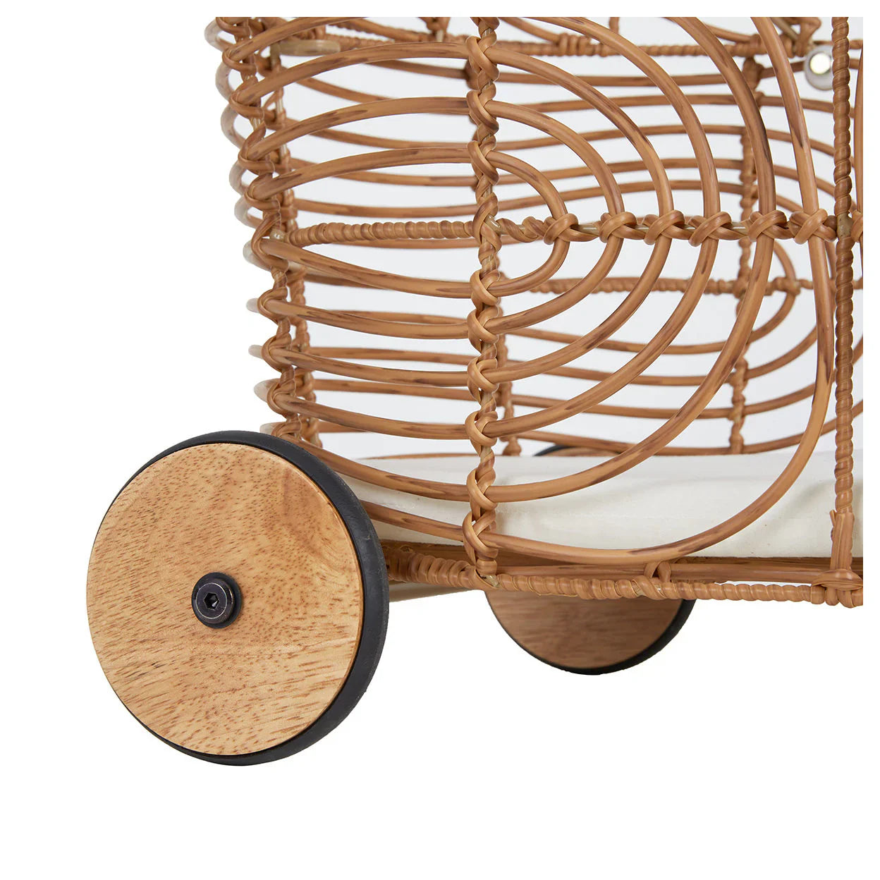 Rattan Doll Pram