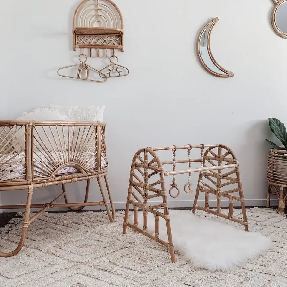 The Woven Wilde Rattan Baby Play Gym